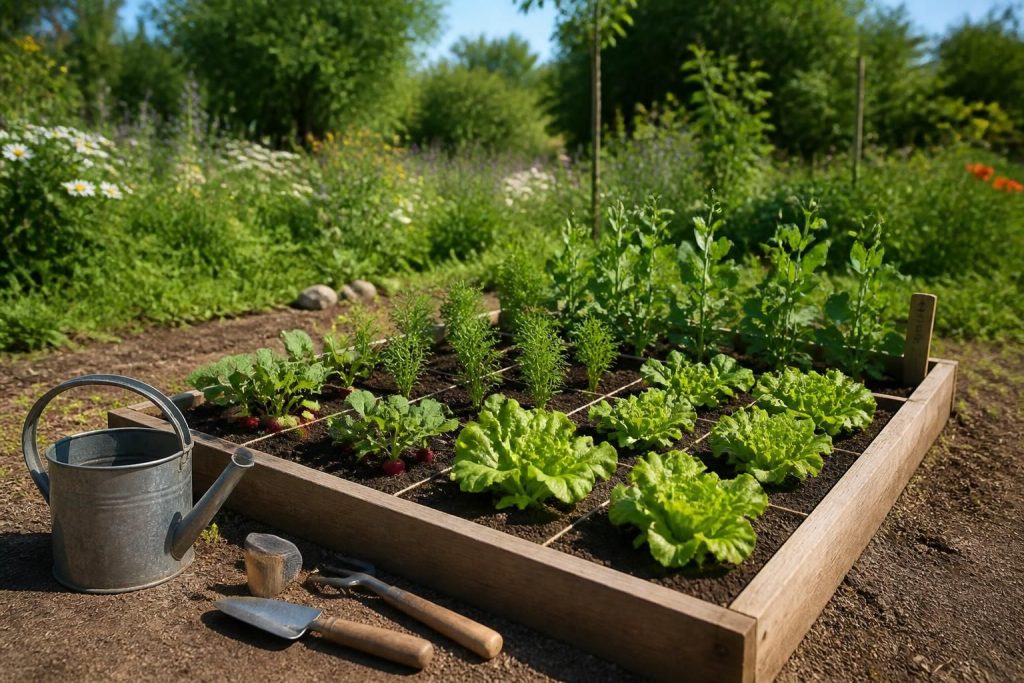 découvrez comment créer un carré potager parfait : guide des dimensions idéales et des premières cultures à planter pour un jardin réussi.