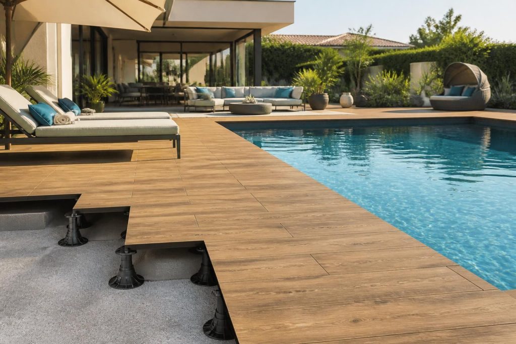 découvrez comment choisir les meilleures dalles sur plots pour votre terrasse, adaptées à la piscine et à l’imitation bois, alliant esthétisme, durabilité et simplicité d'installation.