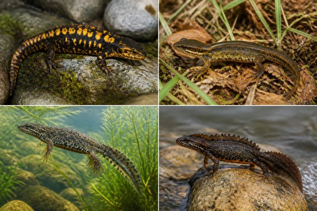 découvrez les principales espèces de tritons à connaître : triton corse, alpestre, palmé et crêté, leurs caractéristiques et habitats.