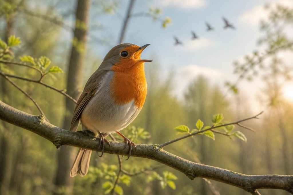 découvrez le rouge-gorge, son chant mélodieux, sa signification symbolique et ses particularités migratoires uniques. apprenez tout sur cet oiseau emblématique.