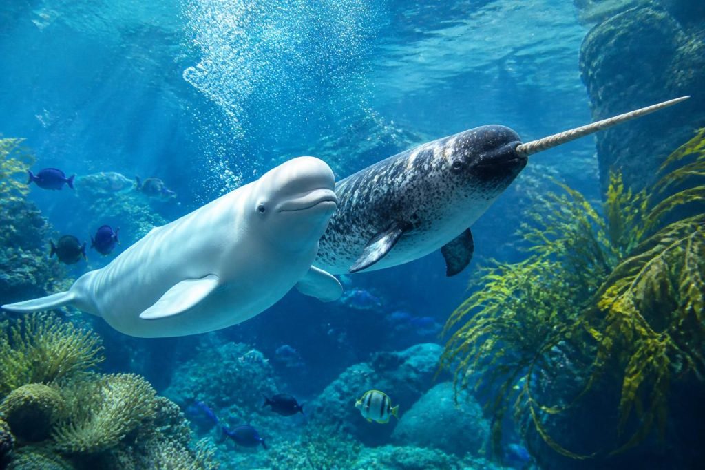 explorez la faune marine captivante à travers la relation unique entre le béluga et le narval, deux espèces fascinantes des océans.