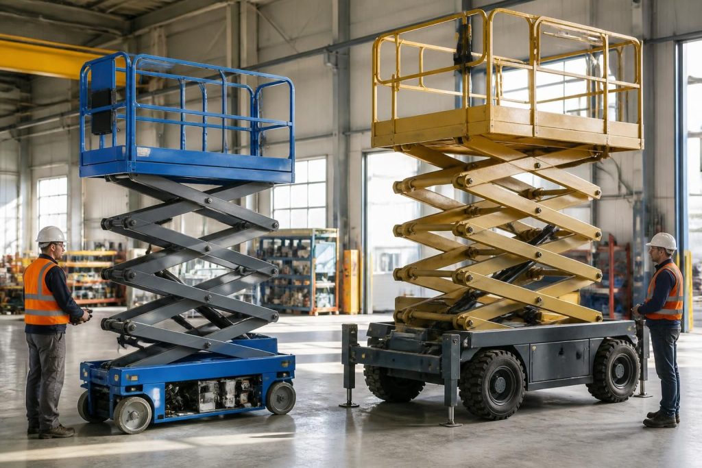 découvrez comment choisir la plateforme élévatrice à ciseaux idéale en comparant les options électriques et hydrauliques selon vos besoins spécifiques.