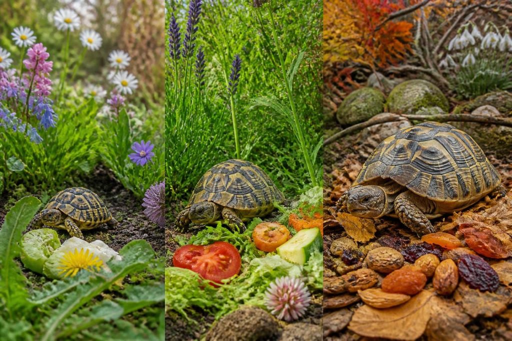 découvrez les conseils essentiels pour nourrir votre tortue hermann en fonction de son âge et des saisons, afin de garantir une alimentation saine et adaptée à ses besoins.