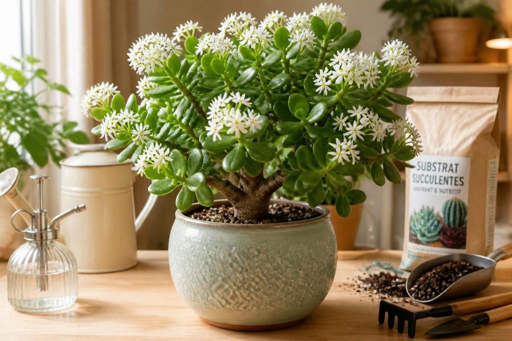découvrez nos conseils pour réussir la culture de l'arbre de jade : entretien, astuces pour favoriser la floraison et soins adaptés pour un joli développement.