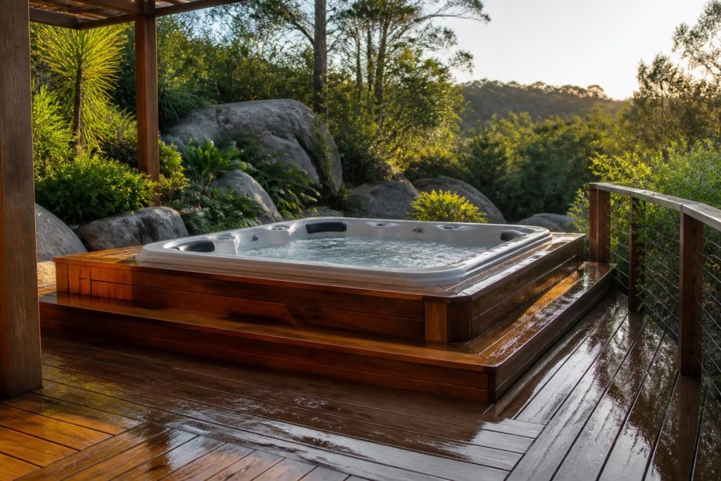 découvrez comment choisir le bois idéal pour votre jacuzzi, que ce soit pour le spa, la terrasse ou l'habillage, alliant esthétique, durabilité et confort.