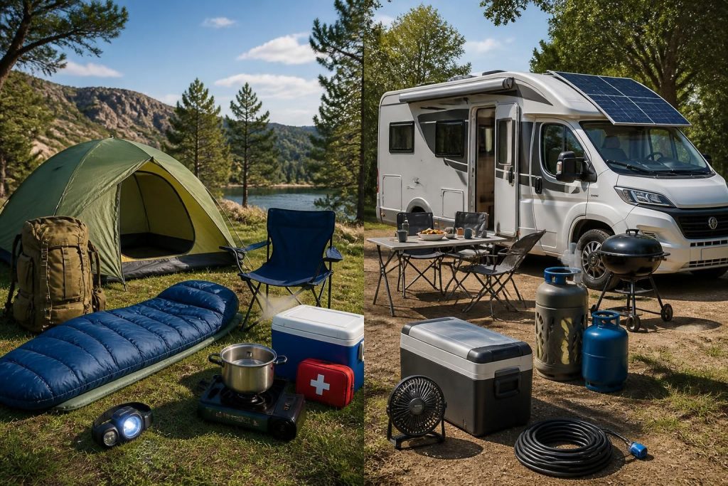 découvrez notre liste complète de matériel pour camping, adaptée à votre tente ou camping-car, pour des aventures en plein air réussies et bien équipées.