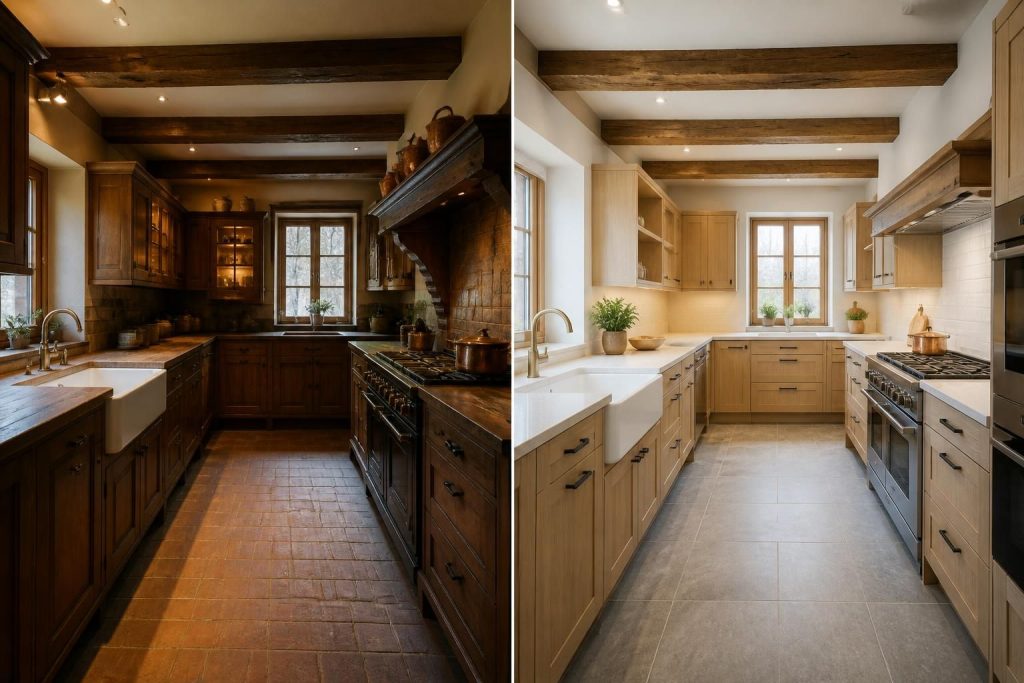découvrez nos idées de rénovation pour cuisine rustique afin de moderniser et relooker votre espace avec un avant-après inspirant.